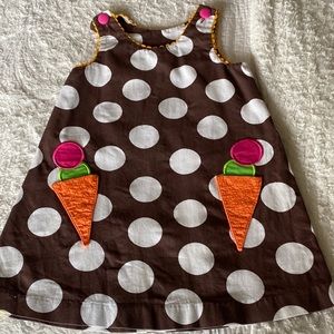 Girls size 3 dress with ice cream cones!